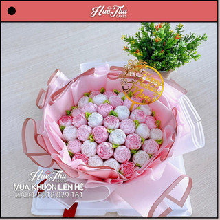 Khuôn silicon hoa Hồng Búp Hàn Quốc 4.5cm làm bánh rau câu 4D