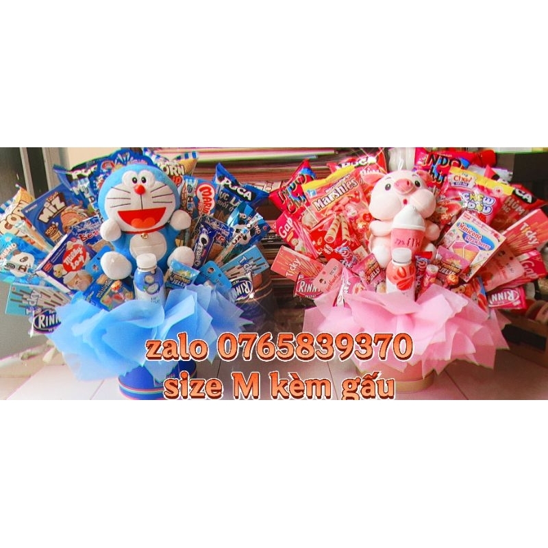 Bó hoa gấu bông, bó hoa bánh kẹo, quà tặng sinh nhật cho nữ,cho nam , cho bé gái, quà tốt nghiệp