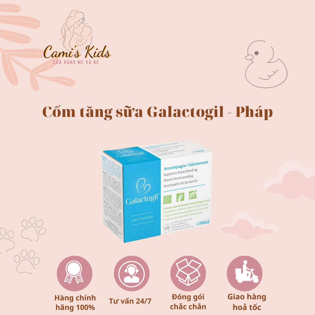 CỐM LỢI SỮA GALACTOGIL PHÁP 24 GÓI