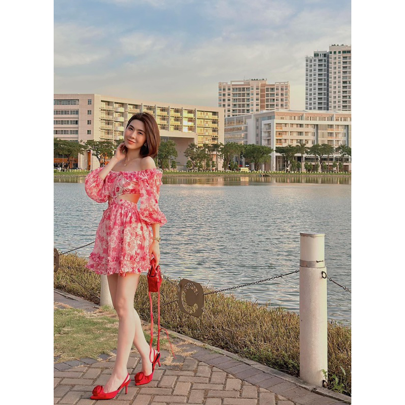 ĐẦM HOA NHÍ BÈO KHOÉT EO 2M BIGSIZE
