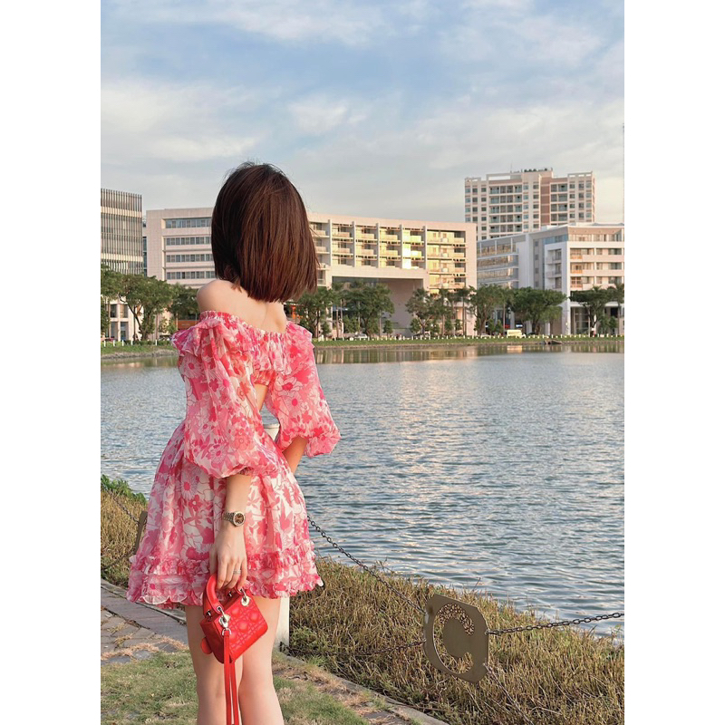 ĐẦM HOA NHÍ BÈO KHOÉT EO 2M BIGSIZE