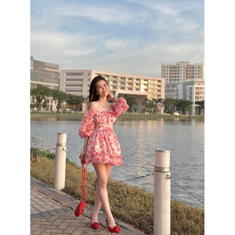 ĐẦM HOA NHÍ BÈO KHOÉT EO 2M BIGSIZE