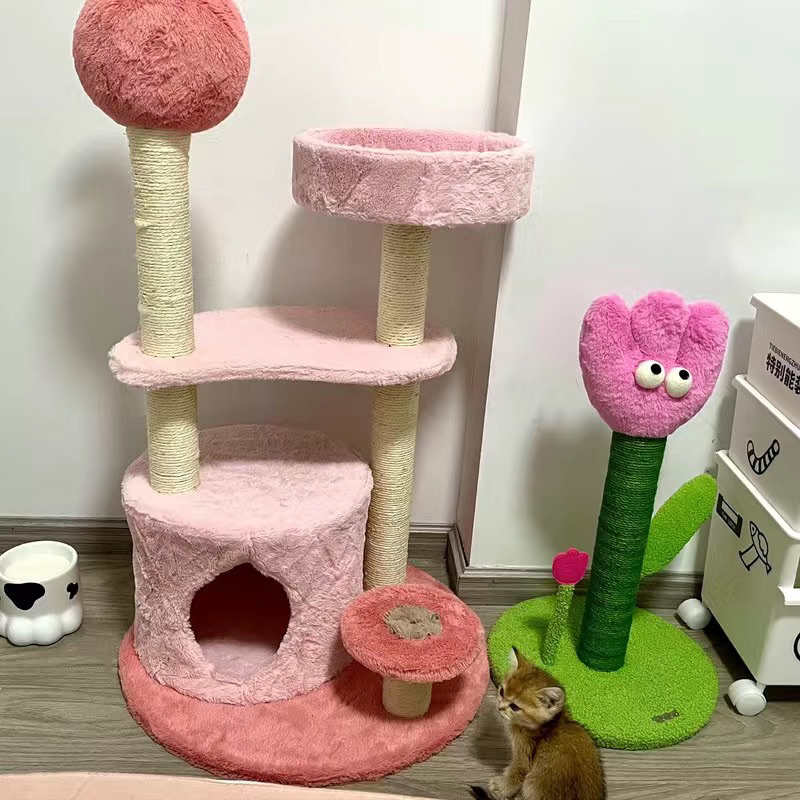 Cattree cao 103cm màu sắc đáng yêu cho mèo