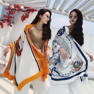 Khăn Choàng Lụa Đi Biển Quàng Cổ Bikini Bản To 190x90 cm 190x90 cm KHĂN CHOÀNG ĐI BIỂN, DU LỊCH