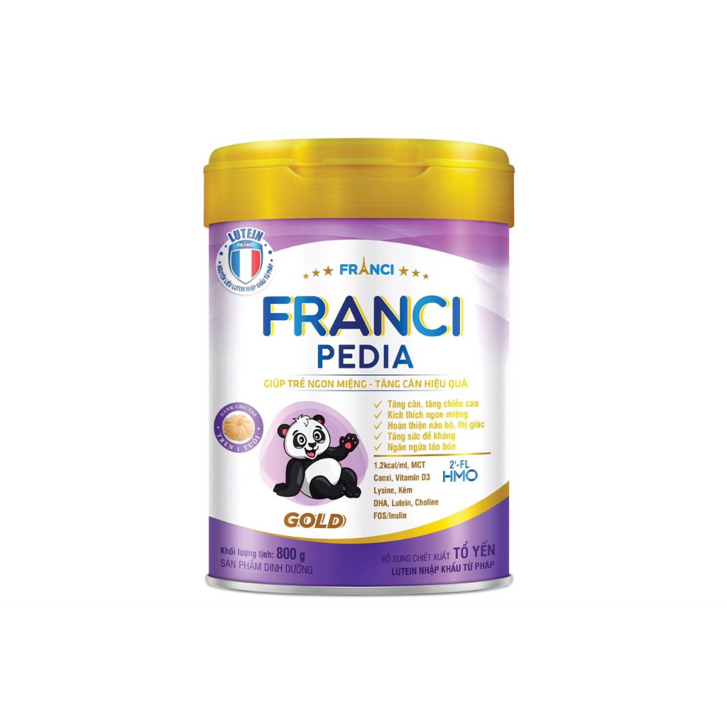 Franci Pedia lon 900g Giúp bé ăn ngon tăng cân hiệu quả