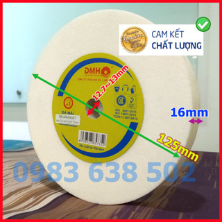Đá mài tròn 125 trục 12.7~13mm hợp kim Hải Dương siêu mịn trắng tinh khiết