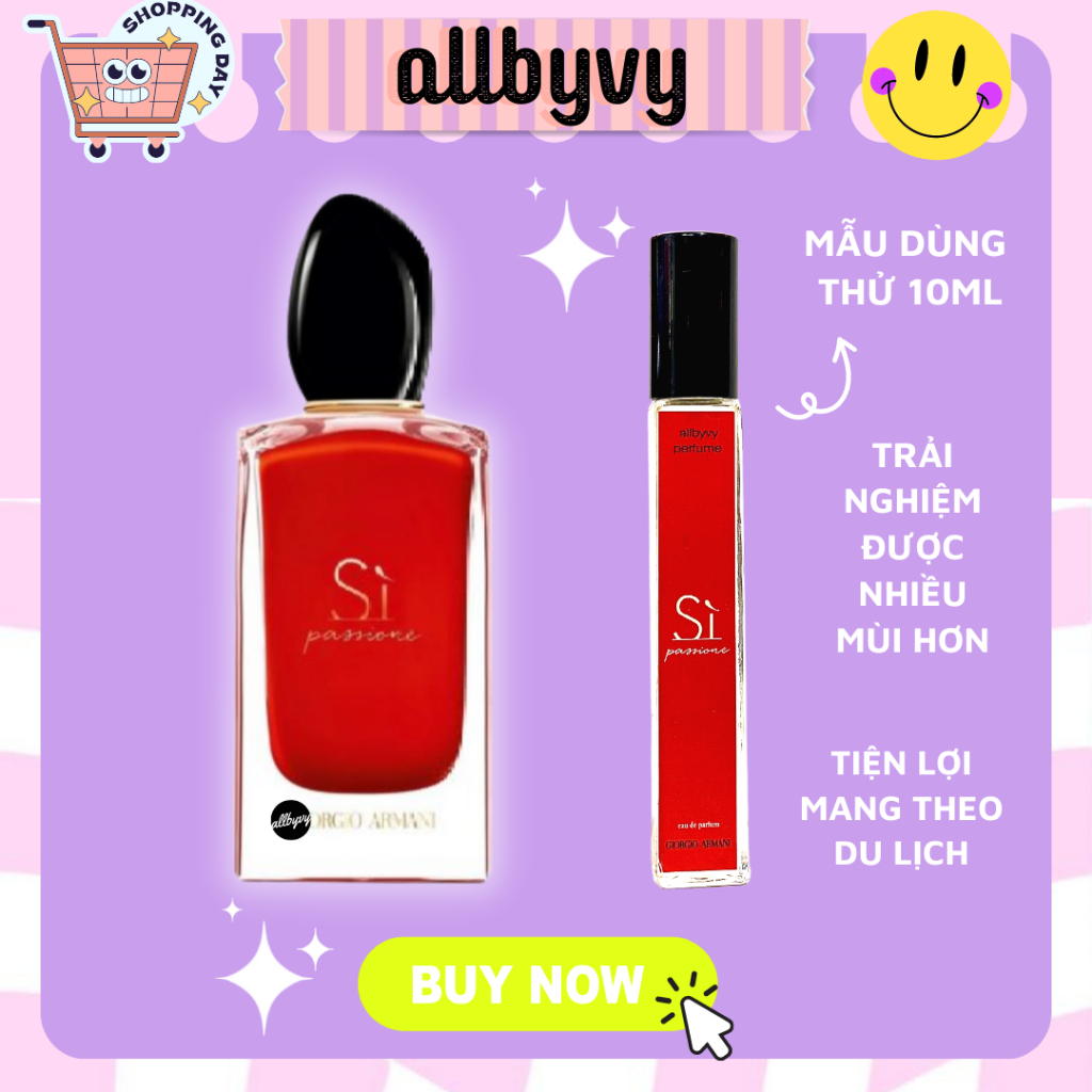 allbyvy | Mẫu thử nước hoa 10ml Sì Passion GA