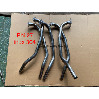 Cổ pô inox 304 gắn pô zin pô lon pô độ cho nvx 125-155