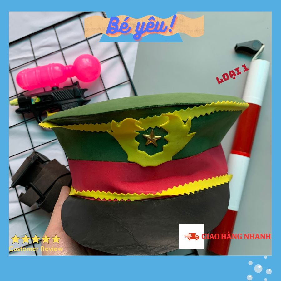 Bộ phụ kiện hóa trang, đóng vai mũ công an cho bé