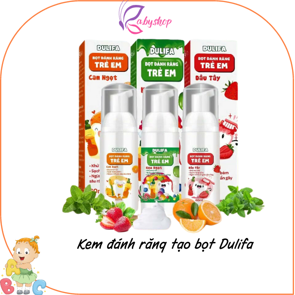 Kem đánh răng tạo bọt Dulingfa nuốt được
