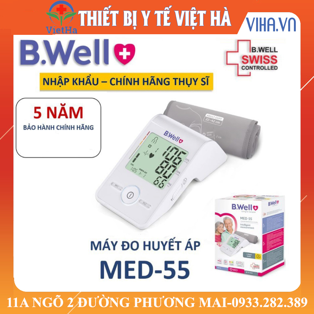MÁY ĐO HUYẾT ÁP CAO CẤP BWELL MED 55 - HÀNG CHÍNH HÃNG BH 5 NĂM
