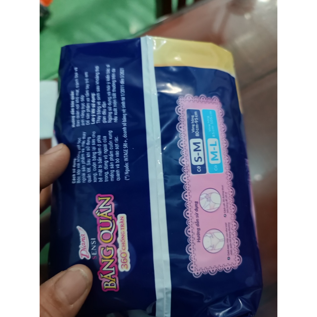 Băng đêm dạng quần Diana Size M-L gói lớn siêu tiết kiệm 5 chiếc/gói