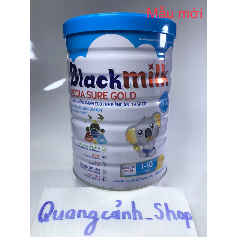Sữa dành cho trẻ biếng ăn từ 1-10 tuổi Blackmilk Pedia(900g)
