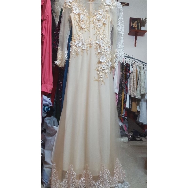 Áo dài cô dâu thanh lý