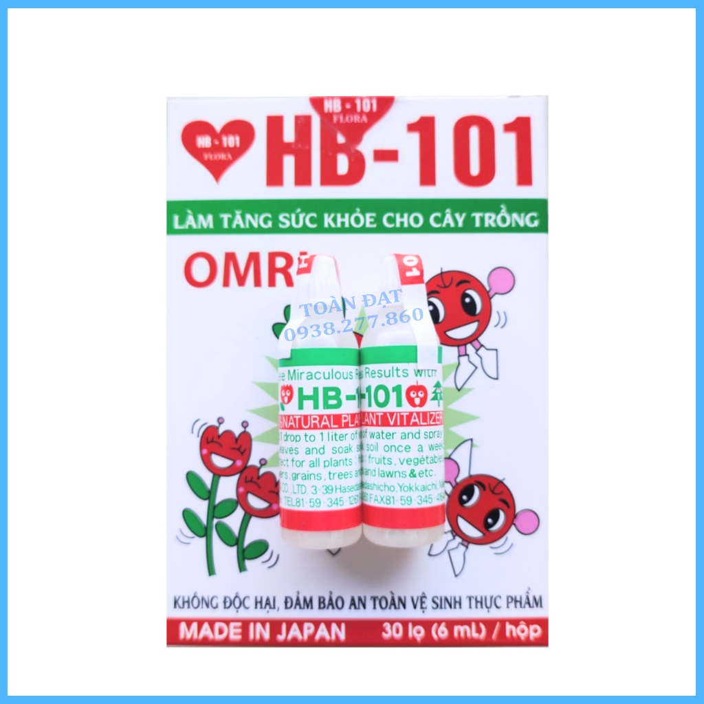 Phân hữu cơ kích rễ HB-101 Flora Nhật Bản 6ml, 100% Natural Plant Vitalizer tăng năng suất giải độc đất ra rễ mạnh
