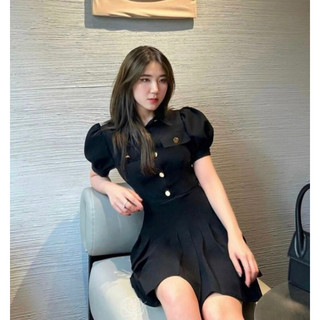 (XẢ HÀNG) Đầm Xoè Xếp Ly Thiết Kế Sang Trọng Thanh Lịch