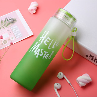 Bình nước thủy tinh Hello Master 400ml