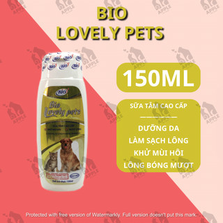Sữa tắm mượt lông, khử mùi hôi cho chó mèo Bio Lovely pets chai 150ml