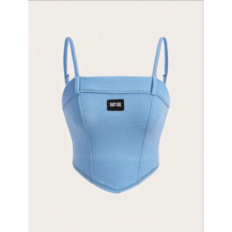 Áo croptop yếm hai dây babygirl cá tính y2k