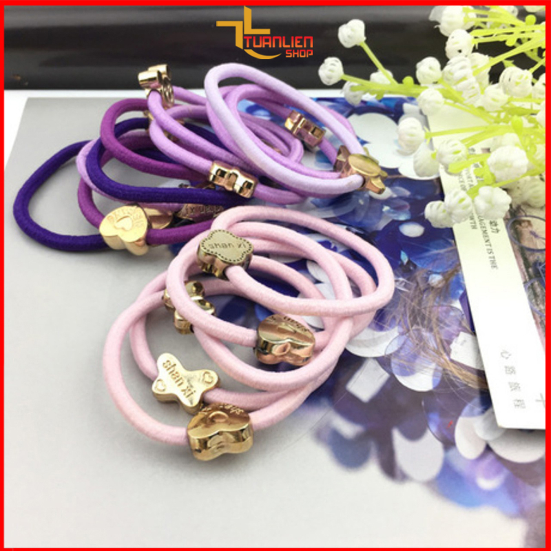 Thun cột tóc luồn hạt nhiều hình dễ thương giá rẻ chất lượng