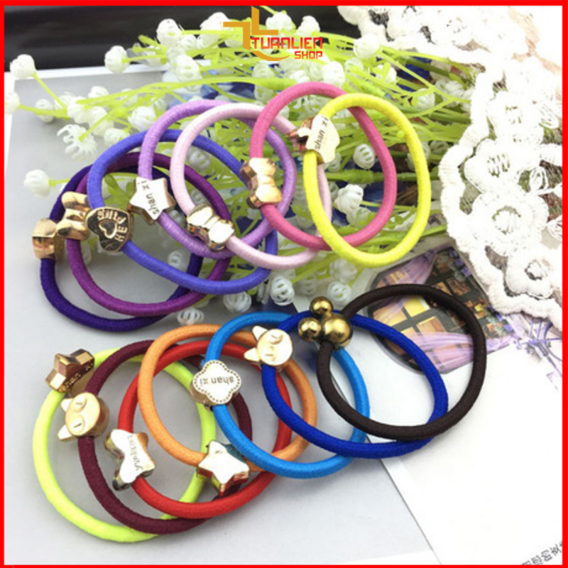 Thun cột tóc luồn hạt nhiều hình dễ thương giá rẻ chất lượng