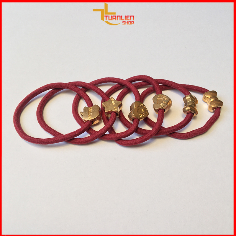 Thun cột tóc luồn hạt nhiều hình dễ thương giá rẻ chất lượng