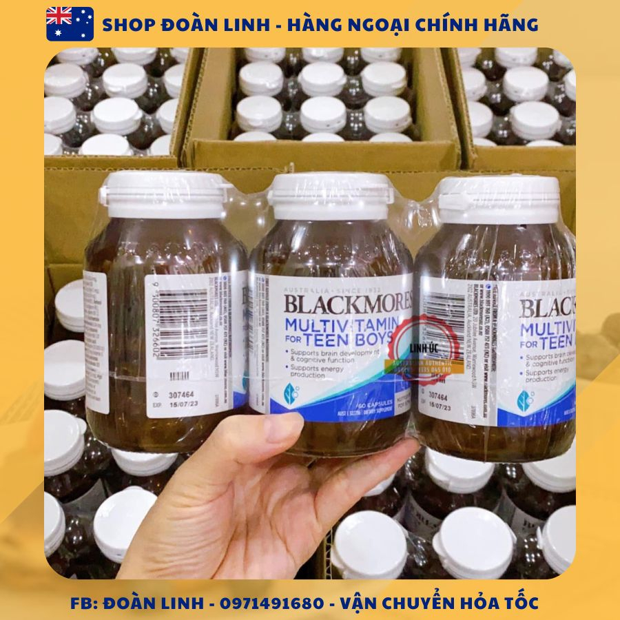Vitamin tổng hợp cho bé gái Blackmores Multivitamin For Teen Girls, Hàng chuẩn Úc,phát triển trí não và cơ thể khỏe mạnh