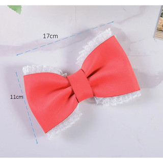 Nơ xốp ren trang trí bánh kem
