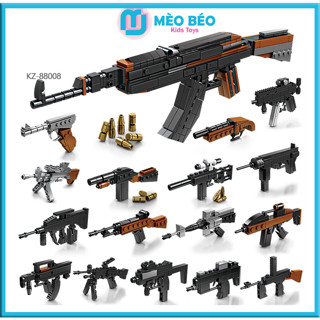 Mô Hình Lắp Ráp 16In1-88008 Phỏng Theo Pubg Freefire Csgo Lẻ Hộp Nhỏ Mèo Béo Kids Store 