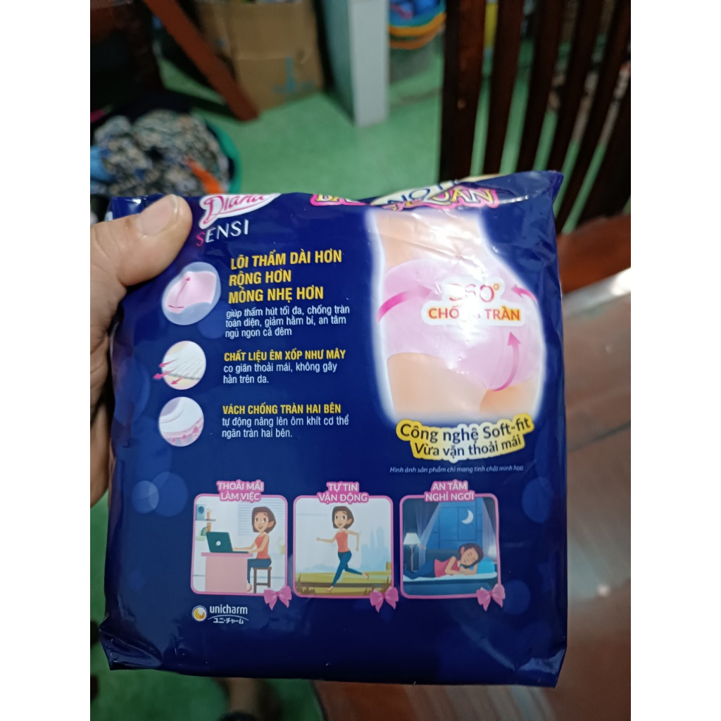 Băng đêm dạng quần Diana Size M-L gói lớn siêu tiết kiệm 5 chiếc/gói