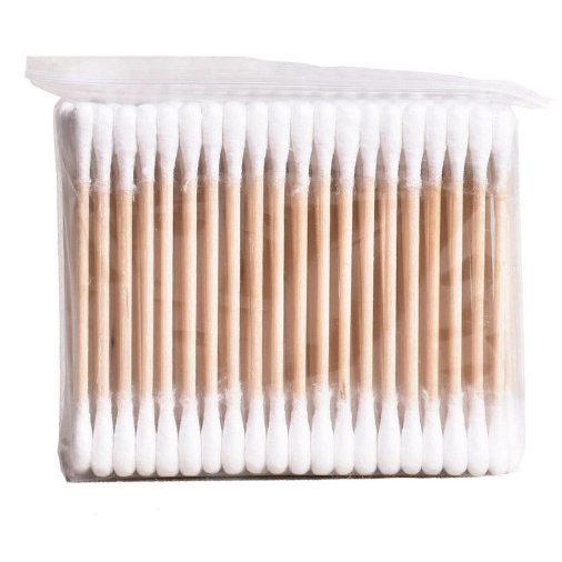 Bông Ngoáy Tai Bông Ráy Tai Thân Gỗ, Tăm Bông Thân Thiện Với Môi Trường Bịch 100 Cái