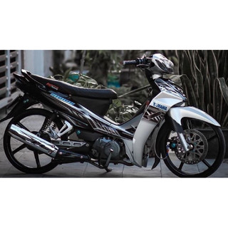 tem xe sirius trắng đen tổ ong
