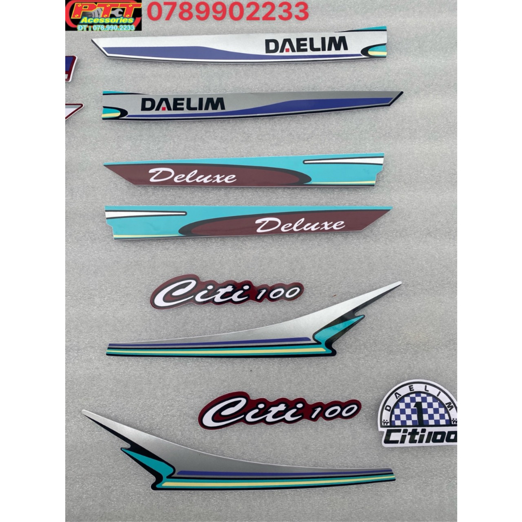 BỘ TEM XE CITI DAELIM 100