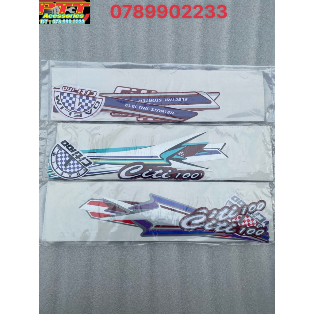 BỘ TEM XE CITI DAELIM 100