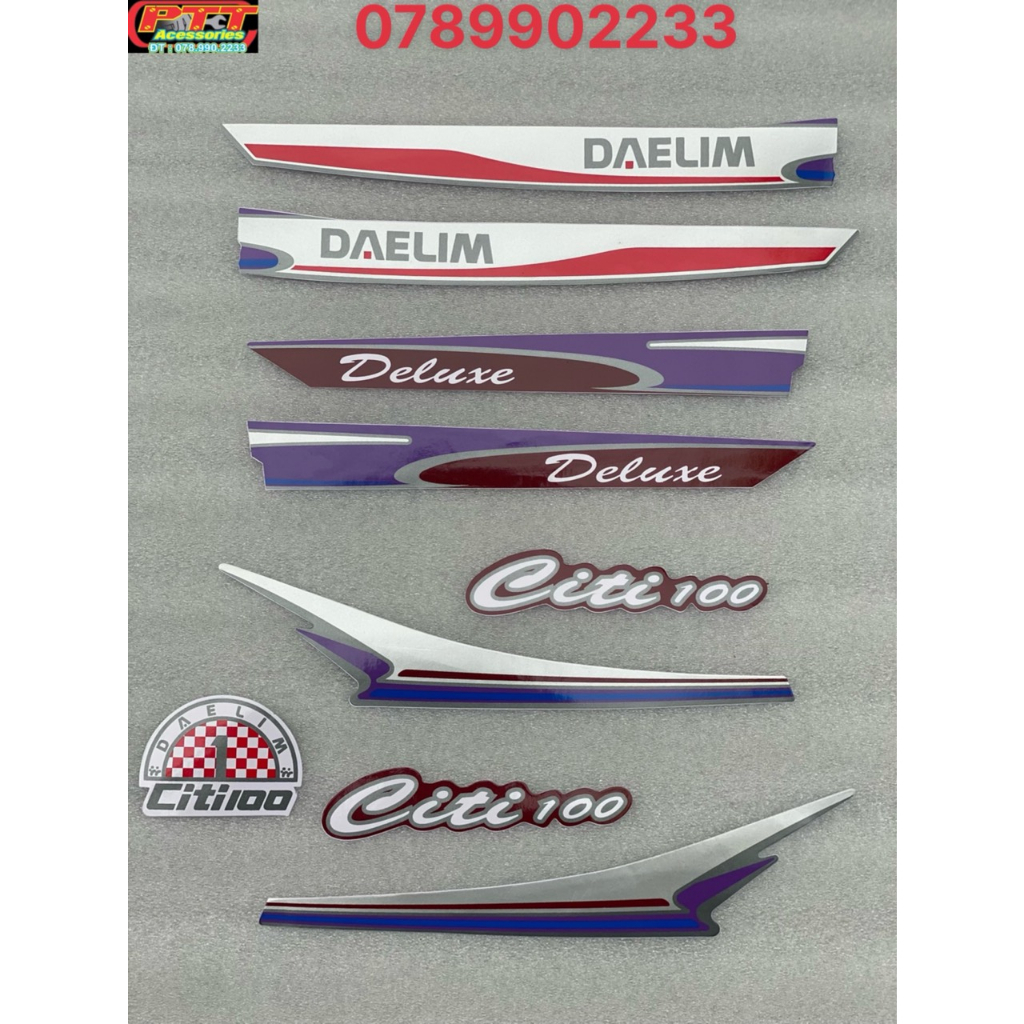 BỘ TEM XE CITI DAELIM 100