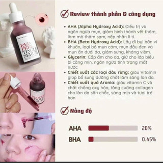 Serum RED PEEL TINGLE - White Serum tinh chất thay da sinh học peel da nhập khẩu chính hãng 35ml