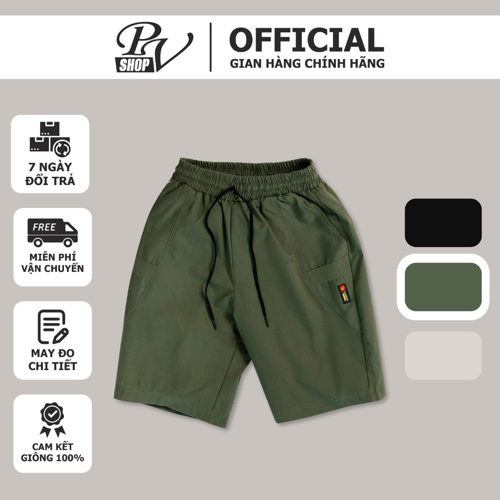 Quần Đùi Nam JOGGER, Chất Kaki Mềm Mại, Thiết Kế Thời Trang, Hiện Đại, Năng Động, Đường May Tỉ Mỉ