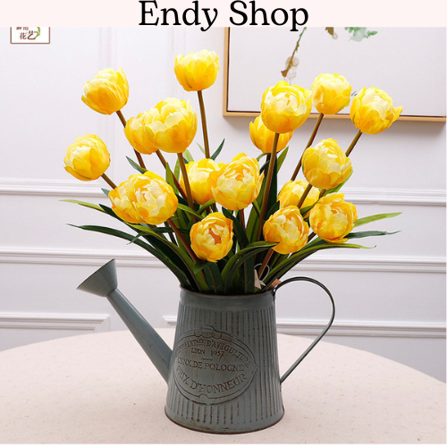 Hoa tulip 3 bông, Hoa giả trang trí nhà cửa, Decor phòng, phụ kiện chụp ảnh - Endy Shop