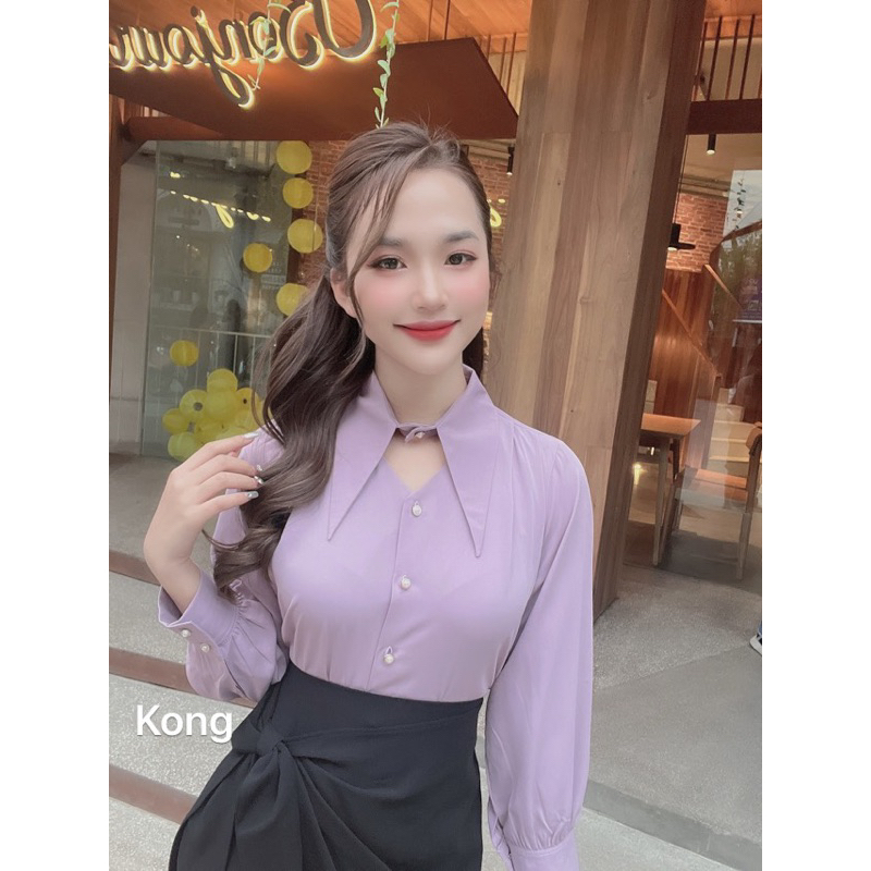 áo sơ mi cổ đức choker 4 màu