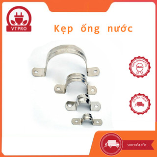 Kẹp ống nước inox, móc gài ống nước, cùm omega đủ size từ phi 21 - phi 114