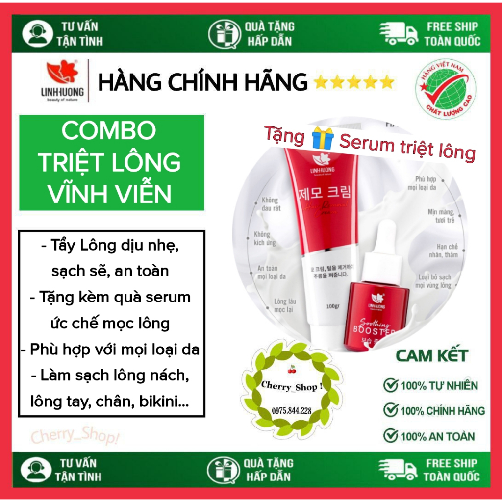 Kem Tẩy Lông Linh Hương, tẩy Lông chân tay, lông nách, tẩy lông cô bé, an toàn hiệu quả