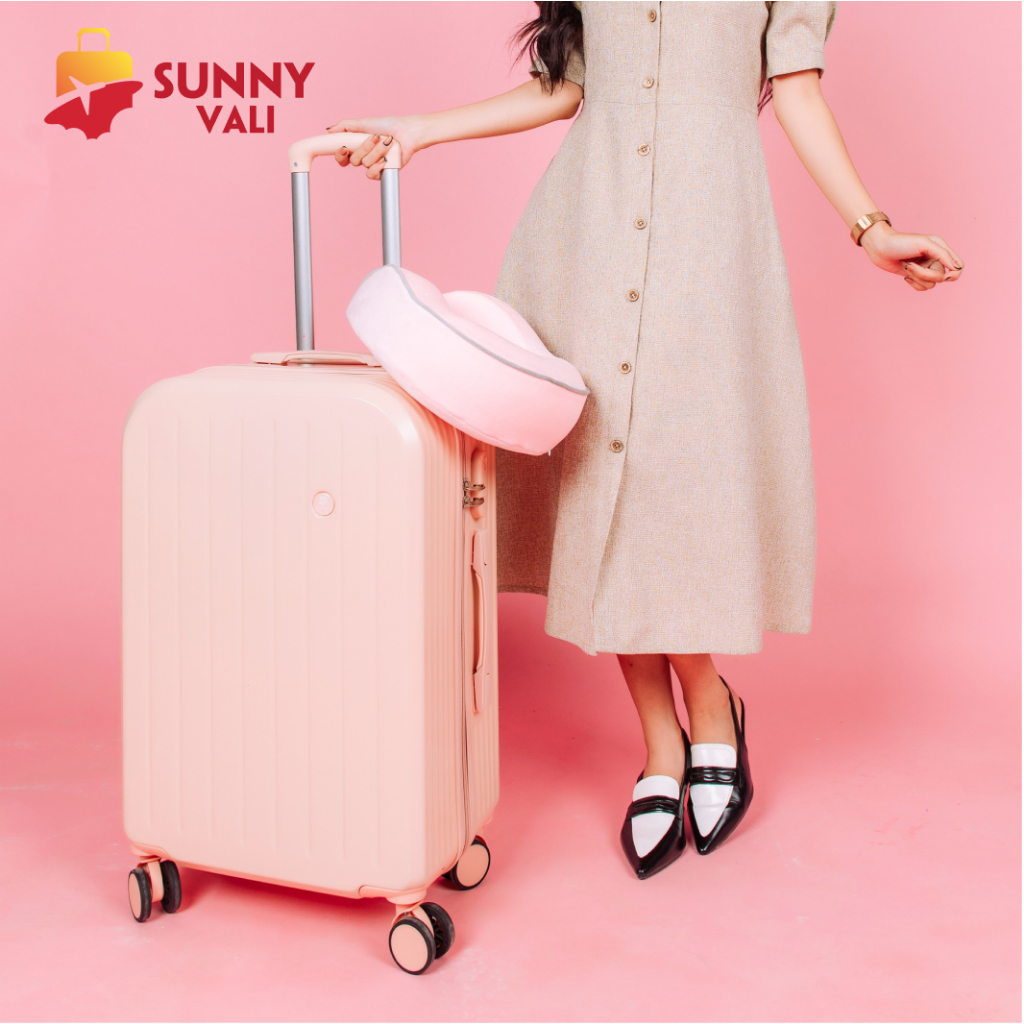 Vali kéo du lịch thời trang SUNNY SV07 nhựa PC + ABS (2 size 5 màu)