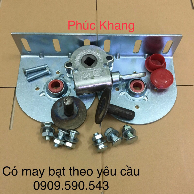 Bộ phụ kiện mái bạt thả, bạt cuốn dày 4li (khế sắt 60)