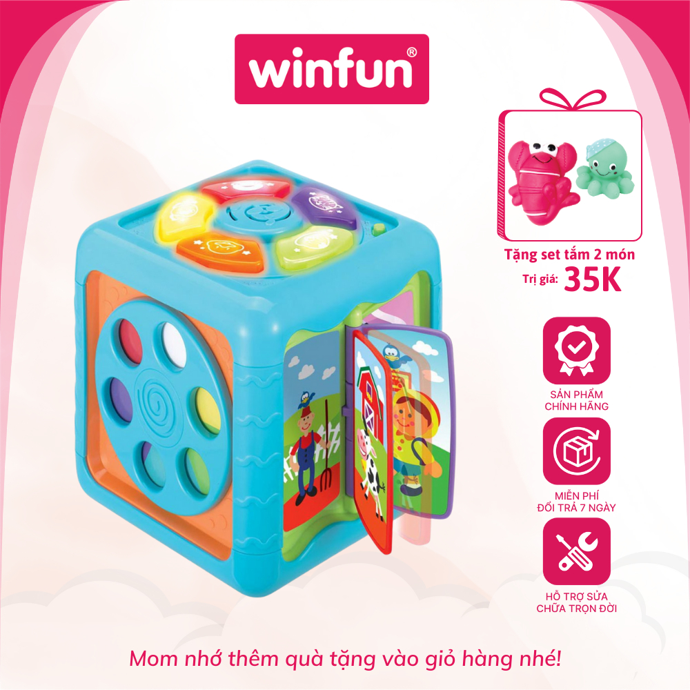 Hộp nhạc đồ chơi, kết hợp vận động tinh Winfun 0715 phát triển tư duy toàn diện cho bé