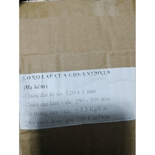 Lò xo lắp cửa gió mạ kẽm (100 cái)