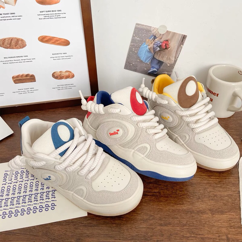 GIÀY SNEAKER GIÀY THỂ THAO MIX DÂY TO ĐẾ CAO 3cm- giày đặt 15 ngày mới có hàng- kèm ảnh thật