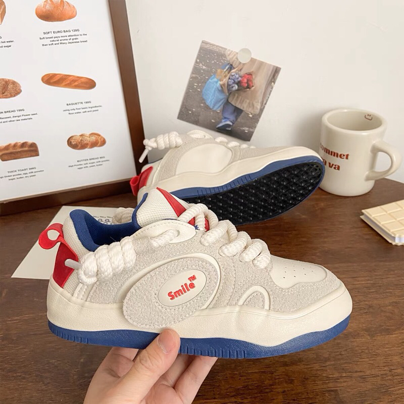 GIÀY SNEAKER GIÀY THỂ THAO MIX DÂY TO ĐẾ CAO 3cm- giày đặt 15 ngày mới có hàng- kèm ảnh thật