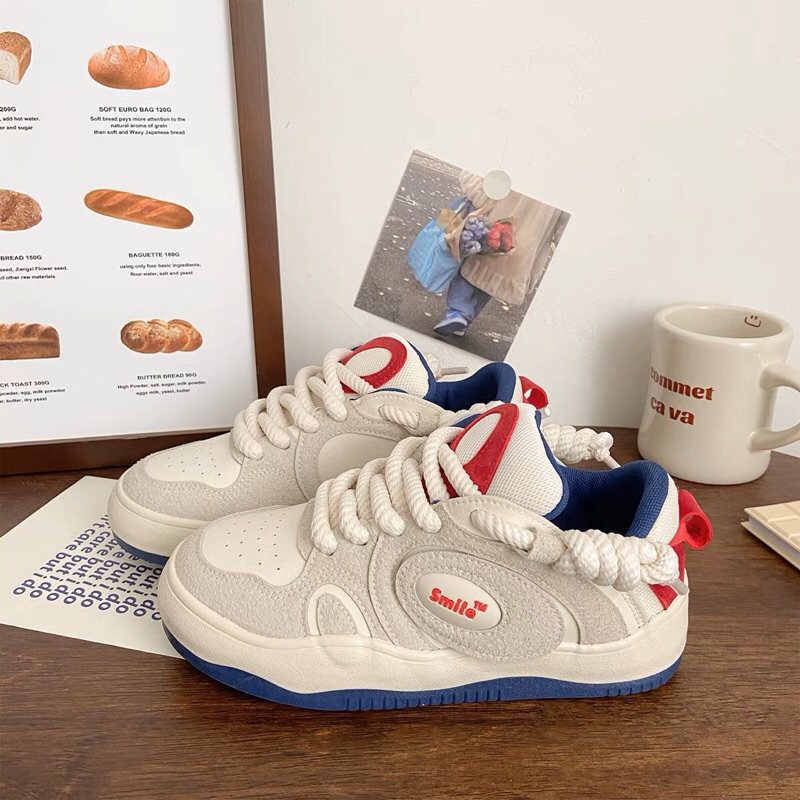 GIÀY SNEAKER GIÀY THỂ THAO MIX DÂY TO ĐẾ CAO 3cm- giày đặt 15 ngày mới có hàng- kèm ảnh thật