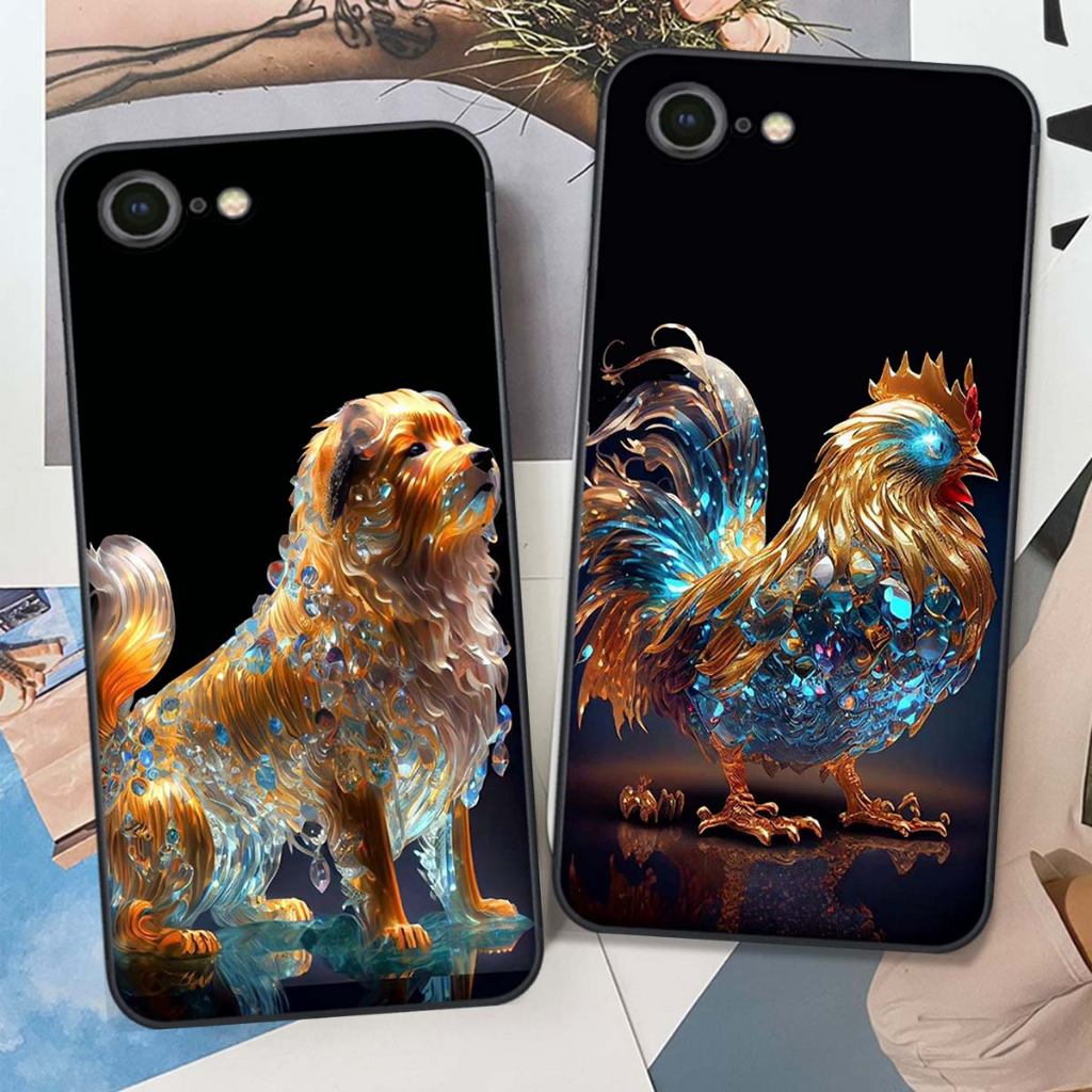 Ốp Iphone 6/6S/6 Plus/6S Plus/7/8/7Plus/8Plus in hình 12 con giáp siêu cute, siêu dễ thương