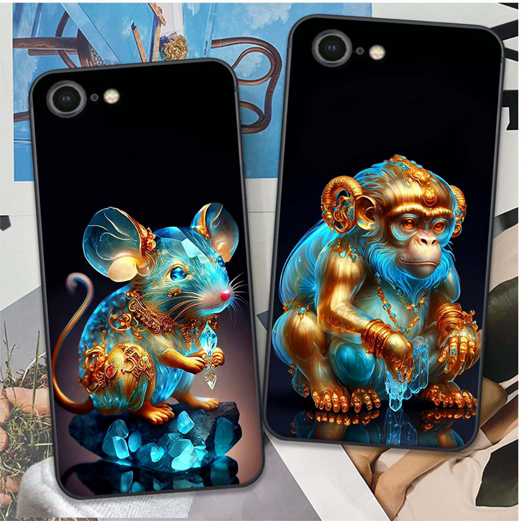Ốp Iphone 6/6S/6 Plus/6S Plus/7/8/7Plus/8Plus in hình 12 con giáp siêu cute, siêu dễ thương